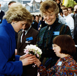 Nellie Thornton meets HRH Diana Princess of Wales