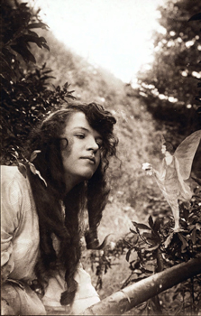 Elsie and one of the Cottingley Fairies