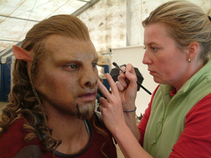Pip Lund working on one of her Narnia characters